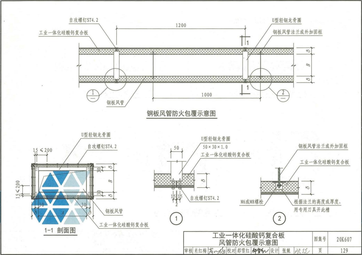 工業(yè)一體化硅酸鈣復(fù)合風(fēng)管制作工藝標(biāo)準(zhǔn)