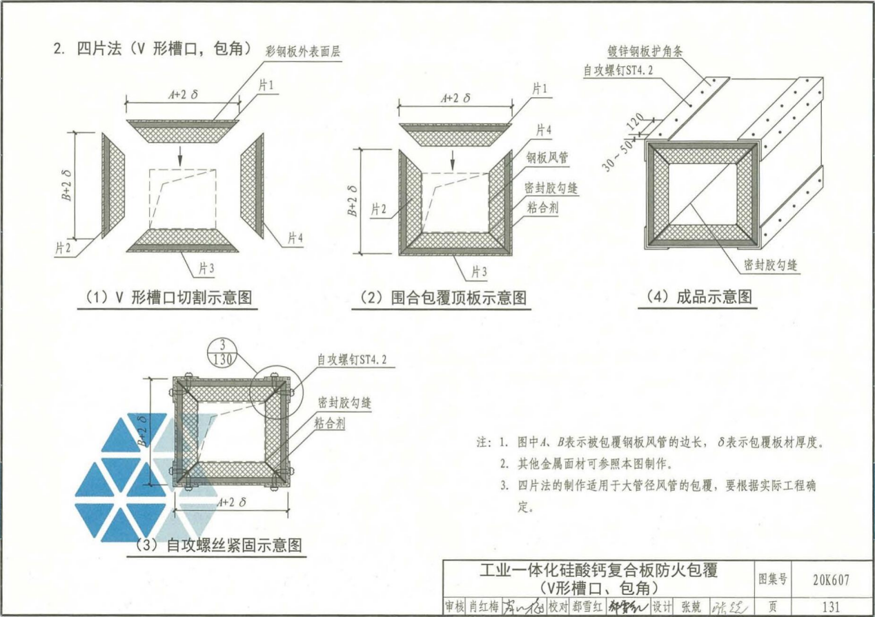 工業(yè)一體化硅酸鈣復(fù)合風(fēng)管制作工藝標(biāo)準(zhǔn)